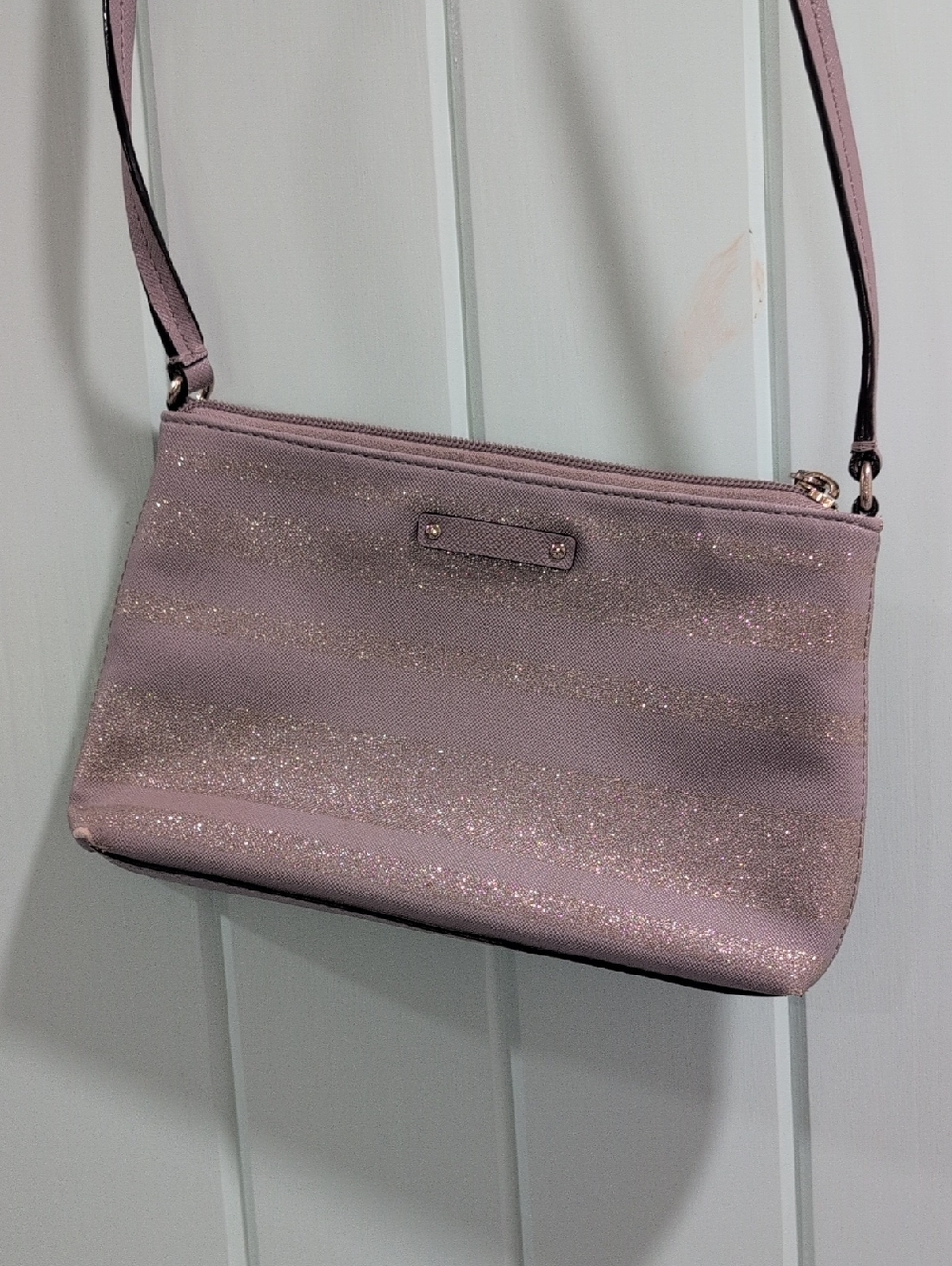 kate spade Glitter Mauve Crossbody Bag